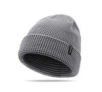 Zylioo XX-Large Waffle Beanie Hats for Winter, Oversized Warm Knitted Beany Winter Hat, Cuffed Slouchy Skull Cap