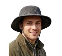 Zylioo XXL Sun Hats for Men Big Heads,Large UPF50+ Wide Brim Safari Boonie Hat,Oversized Bush Hat for Outdoor Hiking Climbing Fishing Black