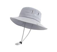 Zylioo XXL Sun Protection Hiking Hats for Men Large Heads,UPF50+ Quick Dry Safari Boonie Climbing Sun Hat for Outdoor Grey