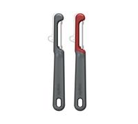 Zyliss 2 Piece Peeler Set with Universal & Soft Skin Peelers, Wheat Straw Handles, Stainless Steel & Micro-Serrated Blades, Eco-Friendly Dual Peeler Set for Fruits & Vegetables