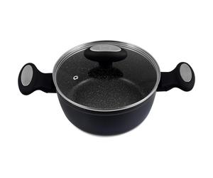 Zyliss 20cm 2.15L Ultimate Stock Pot Non-Stick Induction & Oven Safe Black