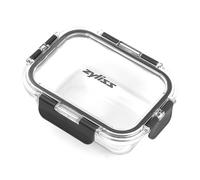 Zyliss E981063 370ml Glass Container, Shatterproof Glass, Airtight Food Storage Box with Sealable Lid, Microwave Safe, BPA Free, Freezer Safe, Fridge Storage, Food Container, 16cm x 12cm x 5cm