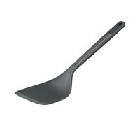 Zyliss Angled Cooking Turner, Sustainable Wheat Straw/Nylon, Kitchen Spatula, Non Stick, Heat Resistant Nylon Head, Beluga Grey, 21cm x 6cm, Dishwasher Safe