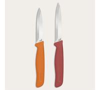 Zyliss Classic 3 Piece Peeling & Paring Knife Set with Straight, Serrated & Curved Blades, Stainless Steel 15° Edge, Ergonomic Wheat Straw Handles, Blade Covers