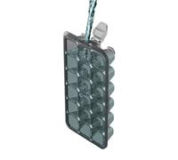 Zyliss Classic Ice Cube Tray with Lid Watertight Store in Any Direction | Ice Mould Makes 18 Cubes Serve Freezing Cubes Easy Fill System Sealed Watertight Design, Dishwasher Safe