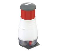 Zyliss E10402 Zick Zick 2 Manual Chopper, Plastic/Stainless Steel, Easy Clean Vegetable Chopper, Onion Chopper Slap Chop for Nuts, Garlic, Salad and More