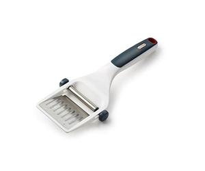 Zyliss E900036 Dial and Slice Cheese Slicer, Plastic/Stainless Steel, White, Adjustable Thickness Ideal for Slicing Parmesan, Cheddar, Gouda, Edam, Dishwasher Safe