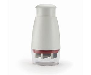 Zyliss E910012 Zick-Zick Classic Food Chopper | Plastic/Stainless Steel | White | Manual Handheld Vegetable Chopper/Food Slicer/Hand Chopper/Onion Chopper | Dishwasher Safe | 5 Year Guarantee