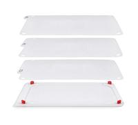 Zyliss E910052 4 in 1 Chopping Board | (L)370mm x (H)20mm x (W)255mm | Plastic | White | Cutting Board With 4 x Flexible Surfaces For Different Food Types | Dishwasher Safe | 5 Year Guarantee