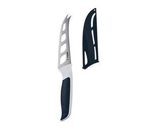 Zyliss E920219 Comfort Cheese Knife, 12cm/4.5in, Japanese Stainless Steel, Black/White, Kitchen Knife, Dishwasher Safe