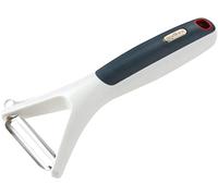 Zyliss E950020 Y-Peeler Smooth Glide, 25cm/10in, Plastic/Stainless Steel, White/Grey, Swivel Blade, Blemish Remover, Peel Potatoes/Carrots/Apples/Vegetables/Fruit, Dishwasher Safe