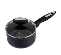 Zyliss E980138 Ultimate Non-Stick Saucepan with Lid, 16cm/1.5L, Forged Aluminium, Black, Rockpearl Plus Non-Stick Technology, Suitable for All Hobs Including Induction