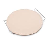 Zyliss E980218 Pizza Stone, 33cm, Ceramic, Baking Stone for Oven, Grill, BBQ/Even Heat Distribution, Includes Baking Stone and Rack