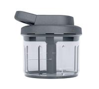 Zyliss Easy Pull Food Processor | 800ml Capacity | Manual Handheld Onion/Garlic/Vegetable Chopper/Slicer/Blender With Pull Cord | Grey | Dishwasher Safe