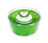 Zyliss Easy Spin 2 Salad Spinner, 3.5L, Plastic, Green, Unique AquaVent™ Technology, Retractable Cord and Brake System, Non-Slip Base/Easy Cleaning