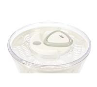 Zyliss Easy Spin 2 Salad Spinner, Large 6L Capacity, White, Unique AquaVent™ Technology, Retractable Cord and Brake System, Non-Slip Base, Easy Cleaning, Plastic