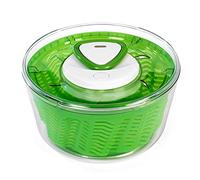 Zyliss Easy Spin 2 Salad Spinner, Large 6L Capacity, Plastic, Green, Unique AquaVent™ Technology, Retractable Cord and Brake System, Non-Slip Base/Easy Cleaning