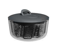 Zyliss Easy Spin Salad Spinner Large, Non-Slip Base, Serving Bowl, AquaVent™ Technology, Retractable Cord and Brake System, Easy to Clean