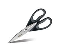 Zyliss Household Shears, Kitchen Scissors with Sharp Micro Serrated Blade, 22.5cm, Plastic/Stainless Steel, Black, Comfortable Grip, Dishwasher Safe