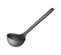 Zyliss Large Ladle, Sustainable Wheat Straw/Nylon, Soup Spoon for Cooking and Serving with Heat Resistant Nylon Head, Beluga Grey, 31cm x 9cm, Dishwasher Safe