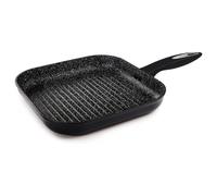 Zyliss E980067 Ultimate Non-Stick Grill Pan/Griddle Pan, 26cm/10in, forged Aluminium, Black, Rockpearl Plus Non-Stick Technology, Suitable for All Hobs Including Induction
