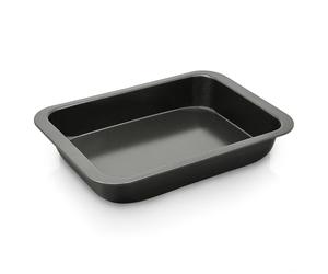 Zyliss Oven Tray, Carbon Steel with ILAG Non-Stick Technology, Grey, Brownie Baking Tin/Bakeware/Roasting, Dishwasher Safe