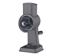 Zyliss Rotary Cheese Grater, Professional Aluminium Grater with Handle, Stainless Steel Drum Blade Ideal for Grating Cheese, Vegetables, Chocolate, Nuts, Non-Slip Suction Foot and Table Clamp