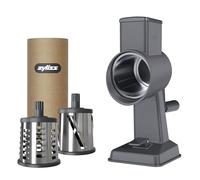 Zyliss Rotary Cheese Grater Set Professional Table Top Vegetable Slicer