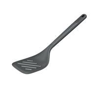 Zyliss Slotted Cooking Turner, Sustainable Wheat Straw/Nylon, Kitchen Spatula with Slots for Draining, Non Stick, Heat Resistant Nylon Head, Grey, 31cm x 8cm, Dishwasher Safe