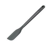 Zyliss Small Kitchen Spatula, Sustainable Wheat Straw/Silicone, Kitchen Utensil for Cooking and Baking, Heat Resistant Silicone Head, Beluga Grey, 27.5cm x 3.5cm, Dishwasher Safe