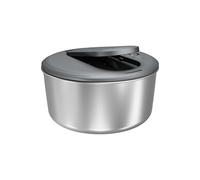 Zyliss Swift Dry Salad Spinner Stainless Steel Small, 3.5L, Non-Slip Base, Serving Bowl, AquaVent™ Technology, One Handed Pump, Brake System, Easy to Clean