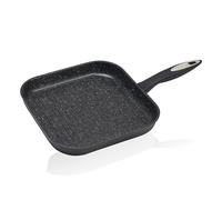 Zyliss Ultimate Ceramic Non-Stick Griddle Pan, 26cm Grill Pan, PFAS Free, Made from Fast Heating Forged Aluminium, Induction Hob Compatible, Dishwasher Safe