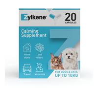 Zylkene Calming Supplement for Cats and Dogs Up to 10kg - 20 Capsules