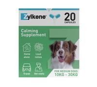 Zylkene Calming Supplement for Dogs 10-30kg - For Dogs 10-30kg - 20 Capsules