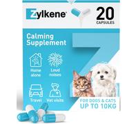 Zylkene Calming Supplements for Cats & Dogs up to 10kg 1 count (Pack of 20)