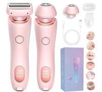 Zylla Smoothshave Razor, Smooth Shave Razor Womens, Ipx7 Waterproof 2 in 1 Electric Shavers for Women, Wet and Dry with Removable Head for Leg, Arm, Underarm, Bikini Area (Pink)