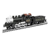 Zylopa 2-6-0 Decorative Locomotive with Lighting and Tender HO Scale Model Railway, Featuring Exquisite Wooden Sleepers and Highly Conductive Nickel Silver Track, Compatible with The HODC Series