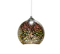ZYMEN Post Modern 3D Colourful Fireworks Glass Chandelier,Fireworks Art Pendant Lamp Raindrop Bar Personality Pendant Light Creative Fitting for Loft Home Office Restaurant Dining Room Garden (ø30CM)
