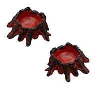 ZYMIADOU 2pcs Durability Resins Reptiles Enclosure Decoration Volcanoes Hideouts Promoting Pet Hygiene and Longevity Decorative Reptiles Accessory