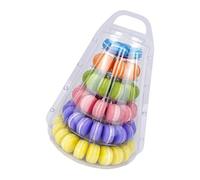 ZYMIADOU 6 Layer Macaron Display Stand Accommodating 104 Macarons Featuring 5cm Spacing for Spacious Wedding Party Decor Space Saving