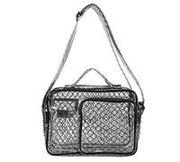 ZYMIADOU Anti-Static Cleanroom Clear Tool Bag Zipper Closure PVC For Shoulder Crossbody Pack Working Pouch Shoulder Bag