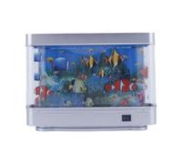 ZYMIADOU Baby Aquarium LED Fish Lamp For Bedroom And Office Virtual Sea Moving Fish Light For Kids And Cats USB Decors