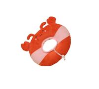 ZYMIADOU Cartoon Plush Elizabethan Collar Adjustable for Dog Cats Licking Surgical Wound Recovery Cats Recovery Collar