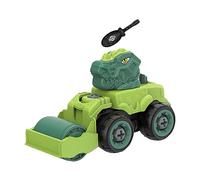 ZYMIADOU Cartoon Screw Assemble&Disassemble Dinosaur Engineering Vehicle Children Interactive Educational Infant Gift Doll Dinosaur Engineering Vehicle