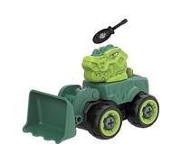 ZYMIADOU Cartoon Screw Assemble&Disassemble Dinosaur Engineering Vehicle Children Interactive Educational Infant Gift Doll Dinosaur Engineering Vehicle