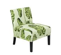 ZYMIADOU Chair Covers Armless Accent Slipcover Stretchable And Unique Print For Living Room Dining Room Hotel 1PC Sofa Cover