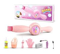 ZYMIADOU Children Bubbling Maker Toy Electric Magical Wand Fog Bubble Handheld Fun Machine for Parent Child Bonding Electric Blower