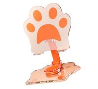 ZYMIADOU Clear Acrylic Desktop Stand Foldable Clear Tablet Holder Adjustable Acrylic For Secure Device Placement Cats Shaped Adjustable Desk For Enhances Viewing