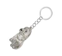 ZYMIADOU Clear Dog Furs Collector Box Keepsakes Keychain Charm For Pet Lover To Cherishing Memory Pet Accessories Gift Dog Parent Sentimental Travel Accessories