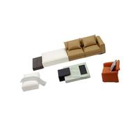 ZYMIADOU Compact 1/20 Scale Dollhouses Sofa For Model Displays Creative Projects And Photography Model Train Scene Furniture